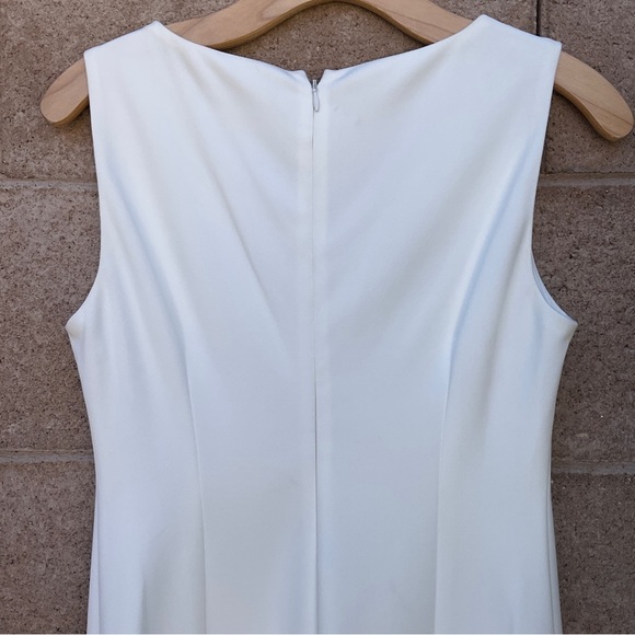 NWOT Calvin Klein Sleeveless Floral Beaded Embellished Sheath Midi Dress Size 2 - Picture 7 of 9